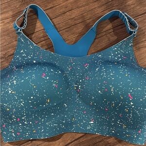 Brooks Teal Speckled Sports Bra